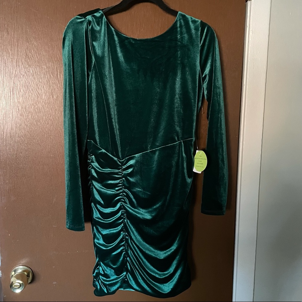 BNWT Velvet Emerald Green Dress